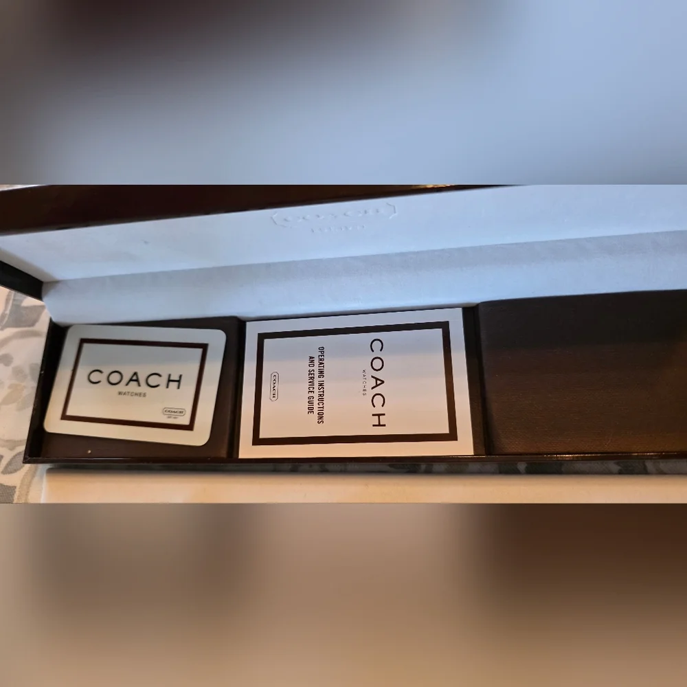 COACH MADISON TANK WATCH - FULL NORDSTROM SET, Rare New